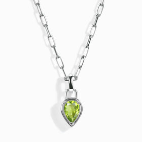 Peridot Talis Widelink Necklace - August Birthstone