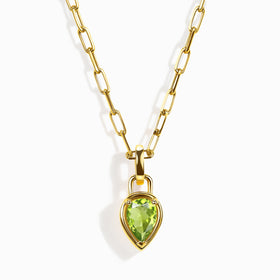 Peridot Talis Widelink Necklace - August Birthstone