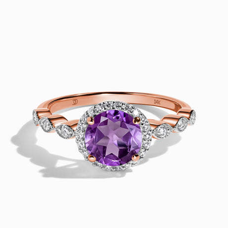 Amethyst Lab Diamond Ring - Soulmate