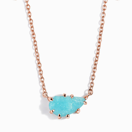 Raw Crystal Necklace - Serene Amazonite