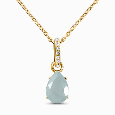 Aquamarine Necklace Sway - March Birthstone