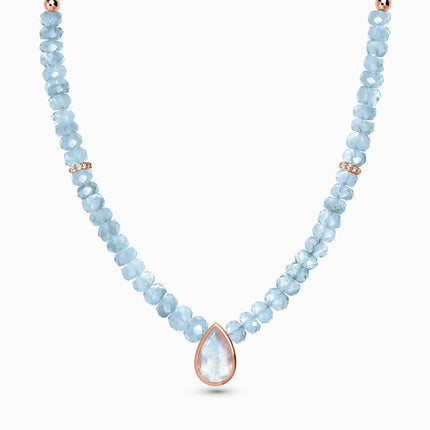 Aquamarine Necklace - Free Spirit
