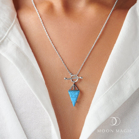 Blue Howlite Necklace - Heroine T-Lock