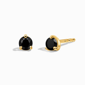 Black Onyx Round Studs