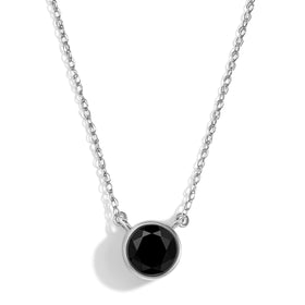 Black Onyx Necklace - Solitaire