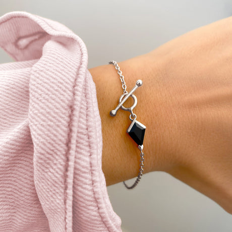 Black Obsidian Bracelet - Heroine T-Lock