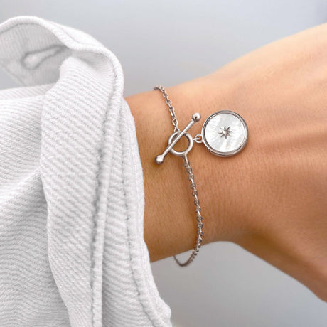 Mother Of Pearl T-Lock Bracelet - Sol