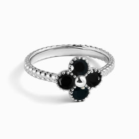 Lucky Me Ring - Black Obsidian