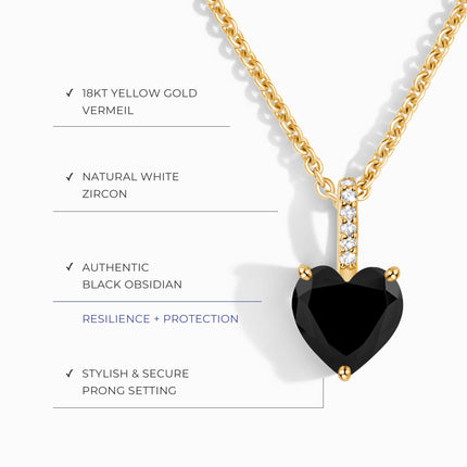 Black Obsidian Necklace - By Your Side