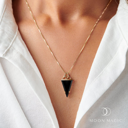 Black Obsidian Necklace - Myth