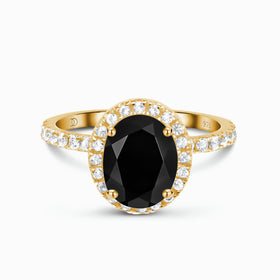 Black Obsidian Ring - Petite Lana