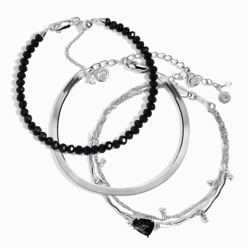MONACO BANGLE GOLD OBSIDIAN BLACK - M main image 0