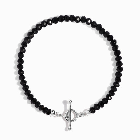 Black Obsidian T-Lock Beads Bracelet - Raise Your Vibrations