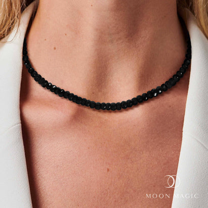 Beads Necklace - Black Obsidian – Moon Magic