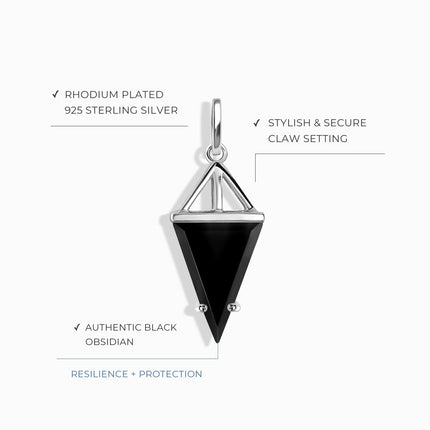 Black Obsidian Charm - Heroine