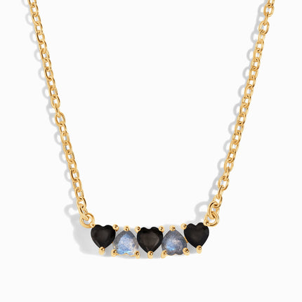 Black Obsidian Labradorite Necklace - Crush On You