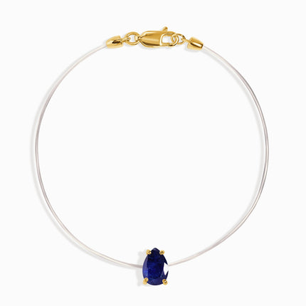 Blue Sapphire Bracelet Floating Sway - September Birthstone