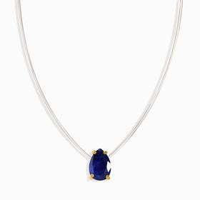 Blue Sapphire Necklace Floating Sway - September Birthstone