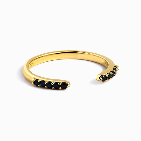 Black Spinel Ring - Twinkling Band