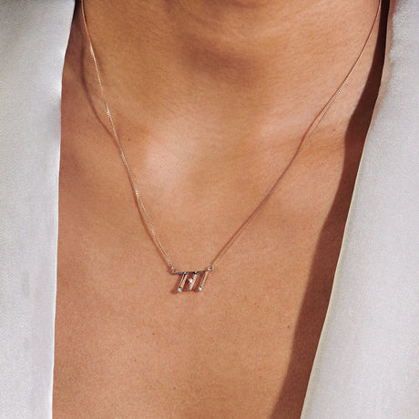 White Zircon Necklace - I Am Lucky