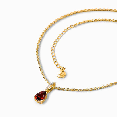 Garnet Necklace Sway - January Birthstone – Moon Magic