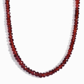 Beads Necklace - Garnet