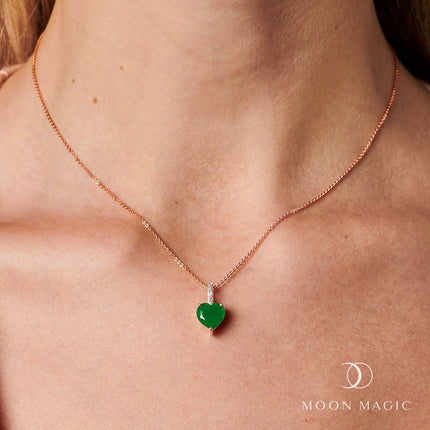 Green Jade Necklace - By Your Side