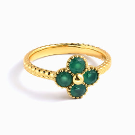 Lucky Me Ring - Green Onyx