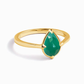 Green Onyx Ring - Gem Touch