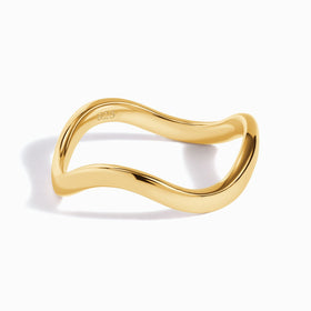Stackable Ring Band - Waves