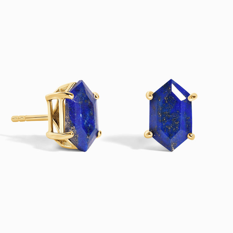 Lapis Lazuli Earrings Serenity Studs – Moon Magic