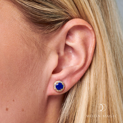 Lapis Lazuli Earrings - Venus Studs