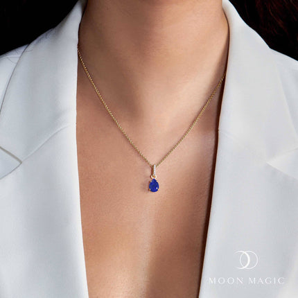 Lapis Lazuli Necklace Sway - September Birthstone