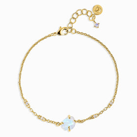 Raw Crystal Bracelet - Moonstone 'Intuition'