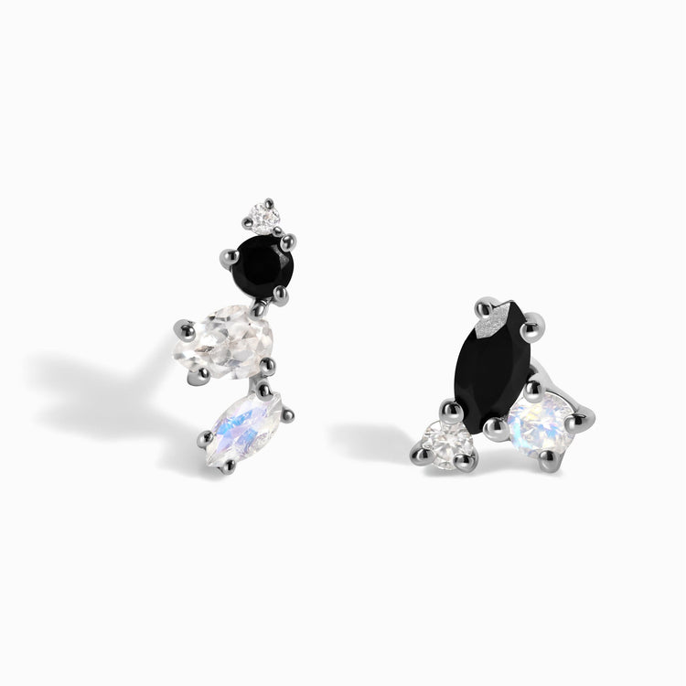 Selling Black Magic on the Rocks | Black spinel earrings | Spinel earrings | Black spinel | Black and silver earrings | Spinel and silver earrings