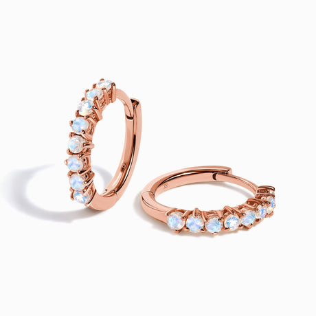 Moonstone Earrings - Queen Bonny Hoops
