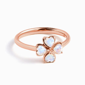 Shamrock Ring - Moonstone