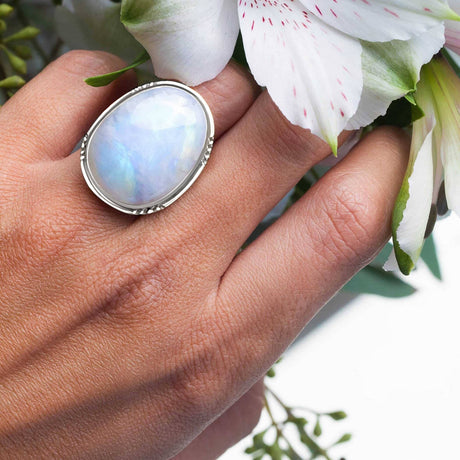 Moonstone Ring - Aurora