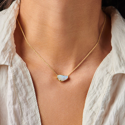 Raw Crystal Necklace - Sacred Moonstone