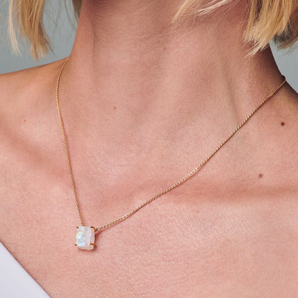 Raw Crystal Necklace - Moonstone 'Intuition'
