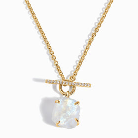 Raw Crystal Necklace - T-Lock