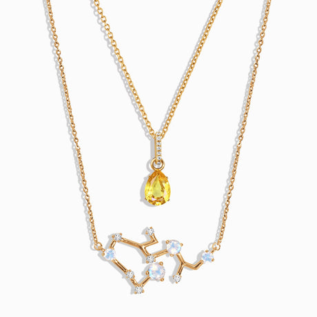 Sagittarius Zodiac & November Birthstone Necklaces