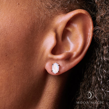Moonstone Earrings - Serenity Studs