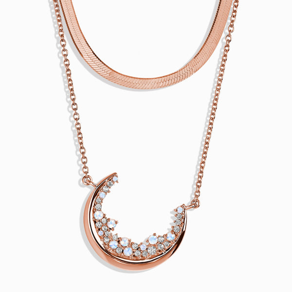 Lush Luna Necklace & Herringbone Chain – Moon Magic