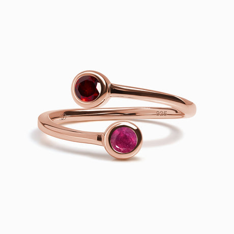 Adjustable Ruby Garnet Ring - Evolve