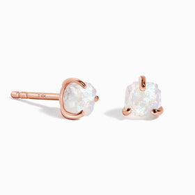 Raw Moonstone Kids Earrings - Unique