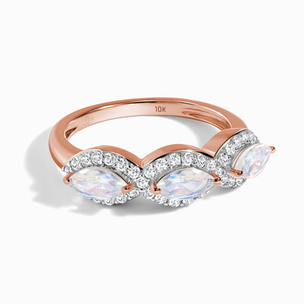 Moonstone Lab Diamond Ring - Euphoria
