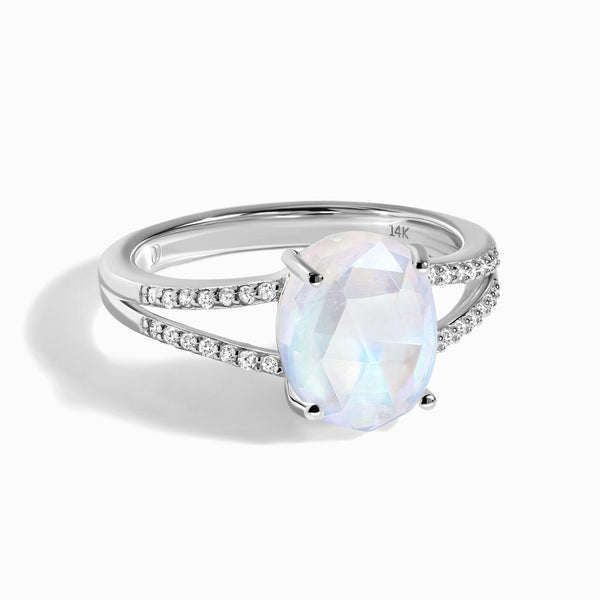 Moonstone Diamond Ring - Caress – Moon Magic