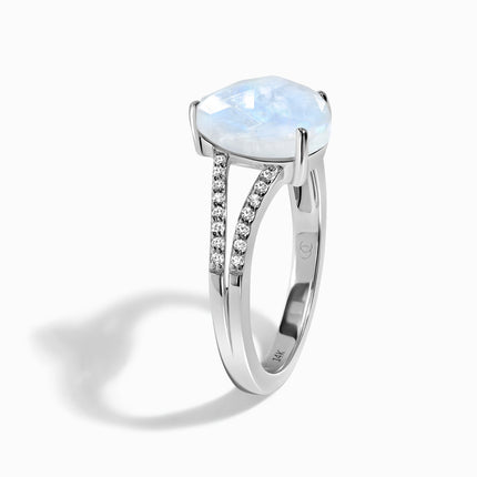 Moonstone Diamond Ring - Lady