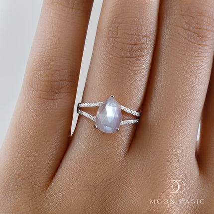 Moonstone Diamond Ring - Lady